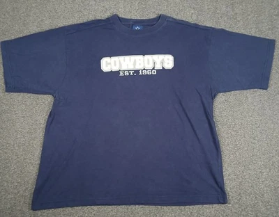 Camiseta bordada de manga corta vintage de los Dallas Cowboys para hombre talla XL azul Foto 1 de 4