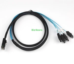 Mini SAS SFF-8087 auf 4x SATA 7pin Reverse Splitter Kabel Festplatten Datenkabel - Afbeelding 1 van 10