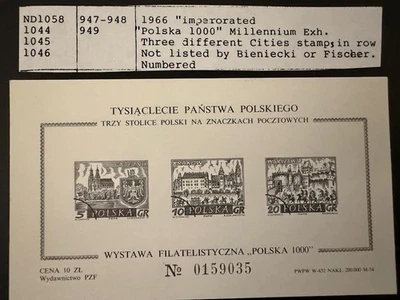 Poland Stamps.Sc.947-949.Cinderella Stamps.Block.MNH. - Image 1 of 2
