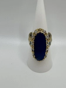 Boulder Opal With Blue Topaz In Sterling Silver With 14k Gold Overlays - Picture 1 of 7