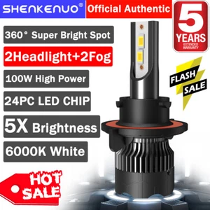 Combo de luces antiniebla de haz alto bajo LED para Chevy Cruze 2011-2015 4x bombilla M8 - Imagen 1 de 16