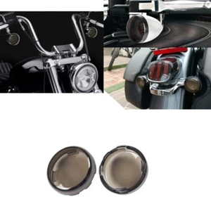 2 Pcs Motorcycle Turn Signal Light Lens Cover For Harley Sportster Dyna Softail - Picture 1 of 11