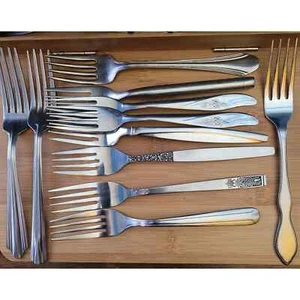 Gabeln (11) ~ verschiedene Muster ~ verschiedene Hersteller ~ 6,5 - 7" - Bild 1 von 9