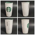 STARBUCKS 2014 White Coffee Cup Mug Lid Check Box 12 fl oz Mermaid Logo *G