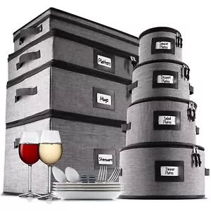 Juegos de almacenamiento de vajilla de China cubiertos rígidos, platos y tazas soportes de almacenamiento - Imagen 1 de 75