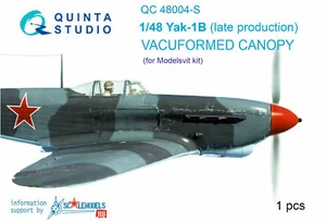 Quinta QC48004-S - 1/48 Vacuum Clear Canopy, 1 Stück für Yak-1B (late) (Modelsvit) - Bild 1 von 12