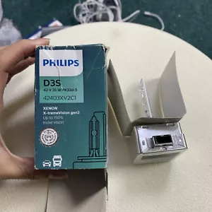 D3S PHILIPS Xenon Xtreme Vision Gen2 42403WHV2C1 HID Headlight Bulb 4800K - Picture 1 of 4