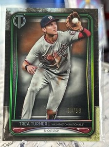 2020 Topps Tribute - Green #63 Trea Turner /99 Nationals