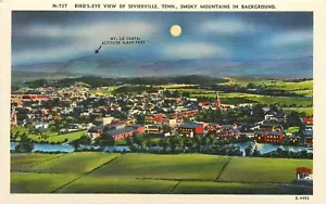 Postal vista aérea Sevierville Tennessee TN Smoky Mountains - Imagen 1 de 2