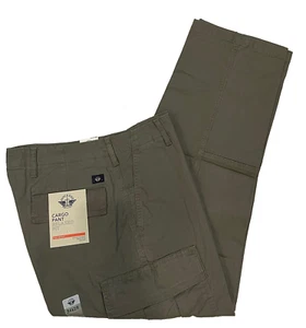 Dockers Mens Stretch Cargo Pants Relaxed Fit Green 34X29 Smart 360 Tech W34L29 - Picture 1 of 11