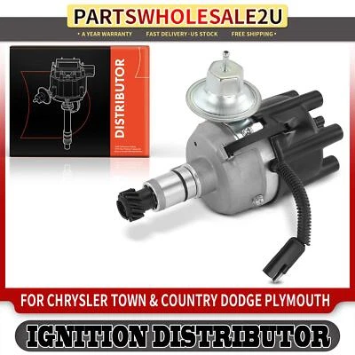 Ignition Distributor with Cap & Rotor for Dodge Aspen Charger Plymouth Duster  - Image 1 of 4