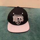 Nba Brooklyn Nets Mitchell & Ness Snapback Adjustable Hat - Black And Grey