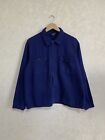 Vintage 80S French Workwear Navy Blue Chore Men's Getzner Work Jacket Size M