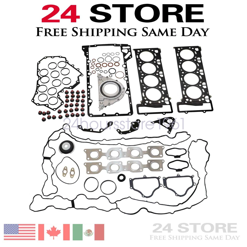 Комплект прокладок для капитального ремонта двигателя для BMW 550i 750Li X5 X6 F02 F07 E70 E71 N63 4.4T V8 - Изображение 1 из 4