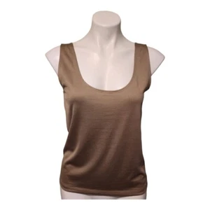 Linda Allard Ellen Tracy Damen-Tanktop Kalkstein Seidenmischung Medium neu - Bild 1 von 8
