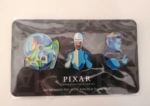 2020 Lootcrate Pixar Tom Whalen Buzz Barley Lucius Enamel Pins Limited Edition - Picture 1 of 2