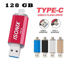 TYPE-C OTG 2 in 1 USB Memory 128GB Stick Flash Pen Drive Data Android Samsung