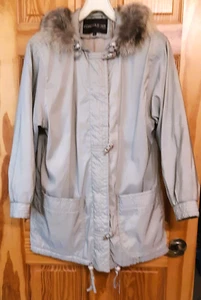 WOMEN'S FUR-TRIMMED FORECASTER OF BOSTON WINTER JACKET--SZ XS--LIGHT TAUPE--EUC - Picture 1 of 11
