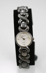 Majestron Watch Women Gunmetal Stainless Steel Water Resist Battery White Quartz - Picture 1 of 6