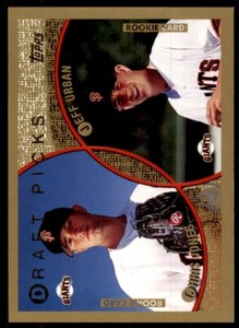 1999 Topps Baseball Card Chris Jones/Jeff Urban Rookie #213