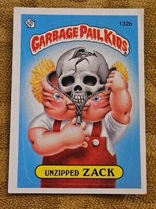 1986 Topps Mülleimer Kinder Karte ohne Reißverschluss Zack 132b - Bild 1 von 7