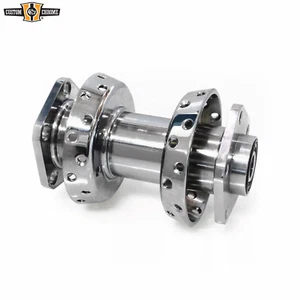 Chrome Dual Flange Wheel Hub 7/16" Holes Fits For Harley 73-85 Repl.43540-73A - Picture 1 of 1