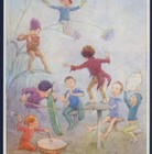 NEAR MINT..!.."PIXIE JAZZ BAND",MUSICAL FAIRY,ELVES,DIRECTOR,TARRANT POSTCARD