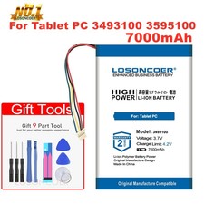 LOSONCOER 3.7V 3493100 3595100 7000mah Rechargeable Lipo Batteries Li Ion
