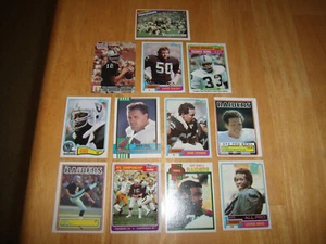 OAKLAND/L.A. LOTE DE TARJETAS DE FÚTBOL DE LOS RAIDERS AÑOS 80 - ART SHELL, HOWIE LONG, RAY GUY+++ - Imagen 1 de 4