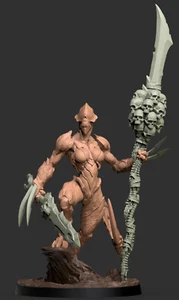 FEMALE LESSER DEMON v2 | 25mm scale | Yedharo Models | for D&D or other table to - Picture 1 of 1