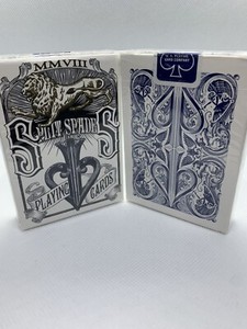 Split Spade Playing Cards Blue v1 :: David Blaine - 1st Edition - Rare - Sealed