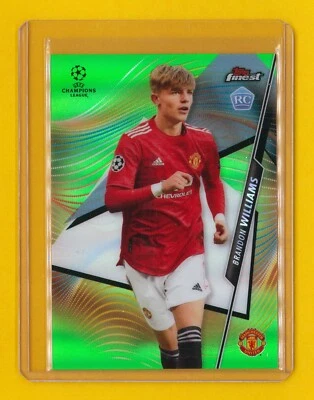 Brandon Williams 2020-21 Topps Finest UEFA Champions League RC Rookie Green /99  - Image 1 of 2