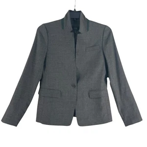Giacca Tuta Blazer J Crew Lana Regent Tg 10 Grigio B0323 Accademia Scuola Carriera - Foto 1 di 14