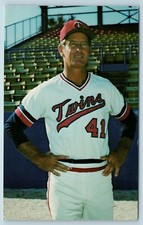 Postcard Karl Kuehl Coach Minnesota Twins Baseball 1981 F38