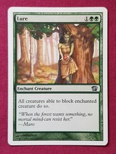Magic The Gathering 8TH EDITION LURE single green card MTG