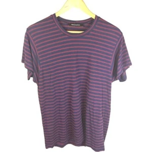 Camiseta Reformation Josephina a Rayas Talla Mediana Elastizada Cuello Redondo Camisa - Imagen 1 de 7