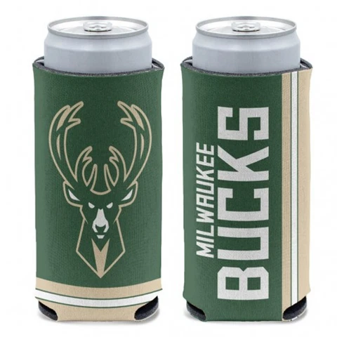 Milwaukee Bucks NBA Slim Can Cooler Cover