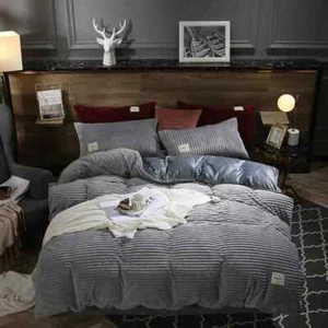 Cover Winter Warmth Thick Bedding Set Double Quilt Comforter Cover 200×230cm - Picture 1 of 37