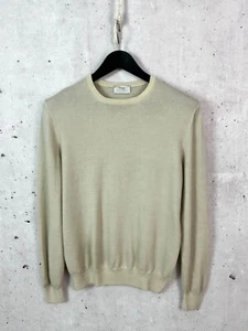 Suéter Gran Sasso Vintage Hecho en Italia Lana Marfil Tejido Talla M - Imagen 1 de 9