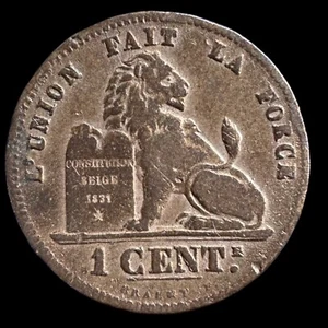 Belgium 1 Centime (French Text) Coin 1875 - Picture 1 of 2