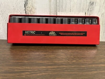 Mac Tools 11-PC. 1/2" Drive Metric Deep Impact Socket Set - 6-PT SVDPM116TR - Image 1 of 4