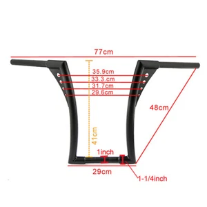 14" 16" Rise Ape Hangers Handlebar For Suzuki Boulevard M109R 尺寸22mm / 25mm - Picture 1 of 15