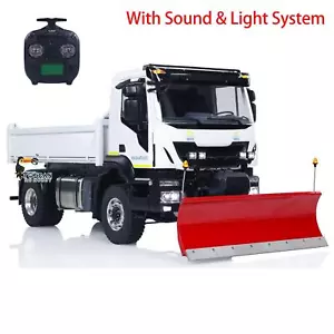 4x4 Metal 1/14 RC Hydraulic Dumper Truck Remote Control Tipper Cars W/Snow Blade - Picture 1 of 12