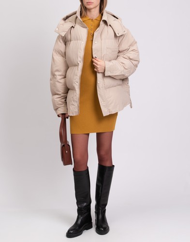 RRP €1580 JACQUEMUS Puffer Jacket FR42 US10 UK14 XL cappuccio rimovibile Made in Italy