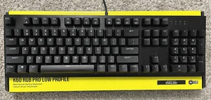 CORSAIR K60 RGB PRO Low Profile Wired Mechanical Gaming Keyboard - Black - Picture 1 of 3