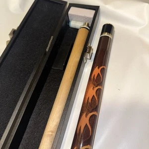 2-Piece Pool Cue Billiards Stick With Case - 20Oz Dragons Graphic - Picture 1 of 12