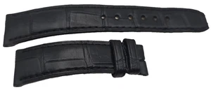 Baume&mercier Uhrenarmband Original mm18/16 Echt Schwarz Versorgten / Dorn - Bild 1 von 4