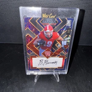 💥- 2024 Wild Card Auto Mania American FB - BROCK BOWERS - 1/1 Rookie Auto -💥 - Imagen 1 de 2