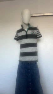 Polo Aeropostale Para Mujer Gris Manga Corta A87 Piqué Nuevo Talla Pequeña - Imagen 1 de 9