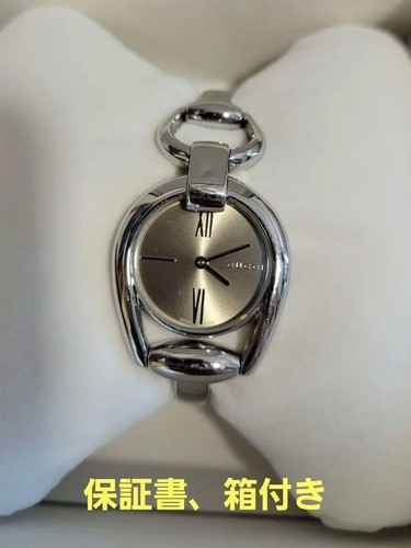 Orologio Gucci Donna Horsebit YA139501 Acciaio Inox Quadrante Marrone Nuovo con Scatola F